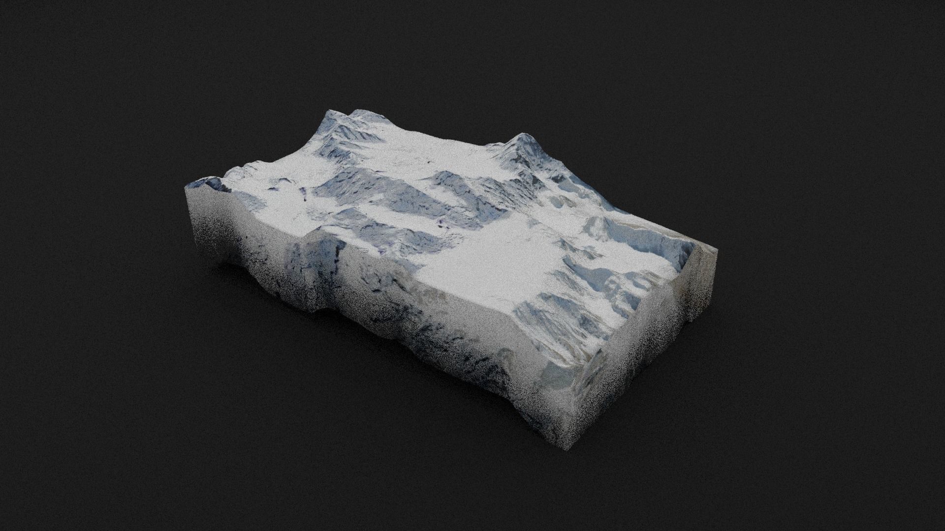 Ghent Kangri Low-poly 3D model_4
