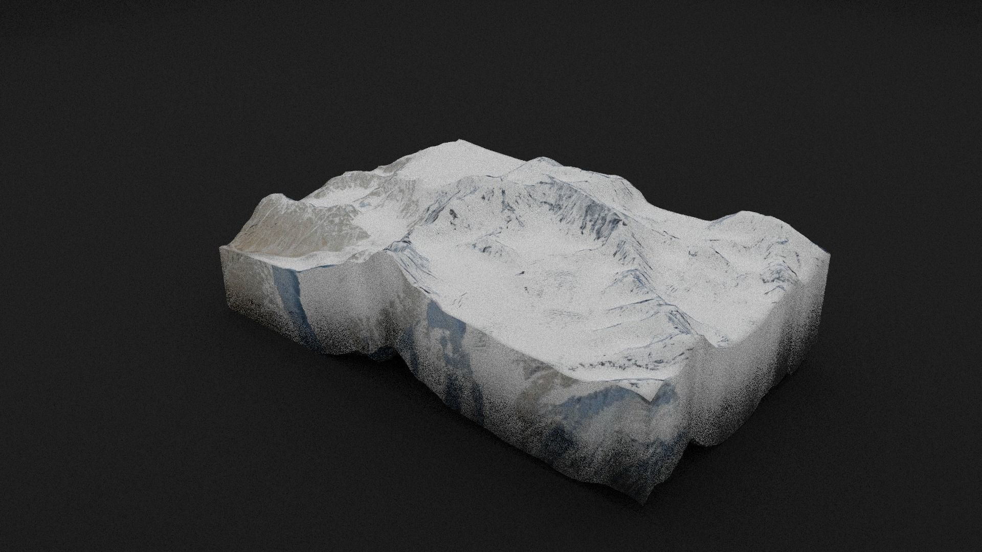 Ghent Kangri Low-poly 3D model_1