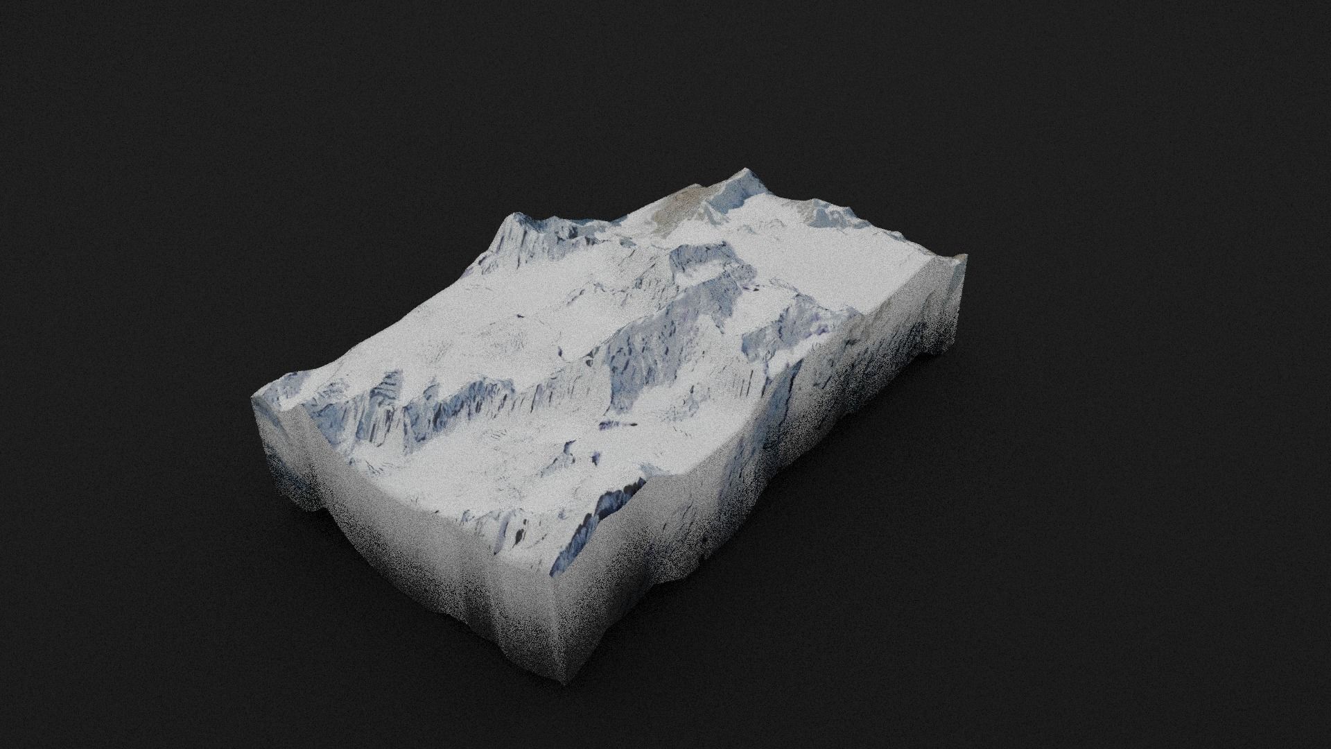 Ghent Kangri Low-poly 3D model_6