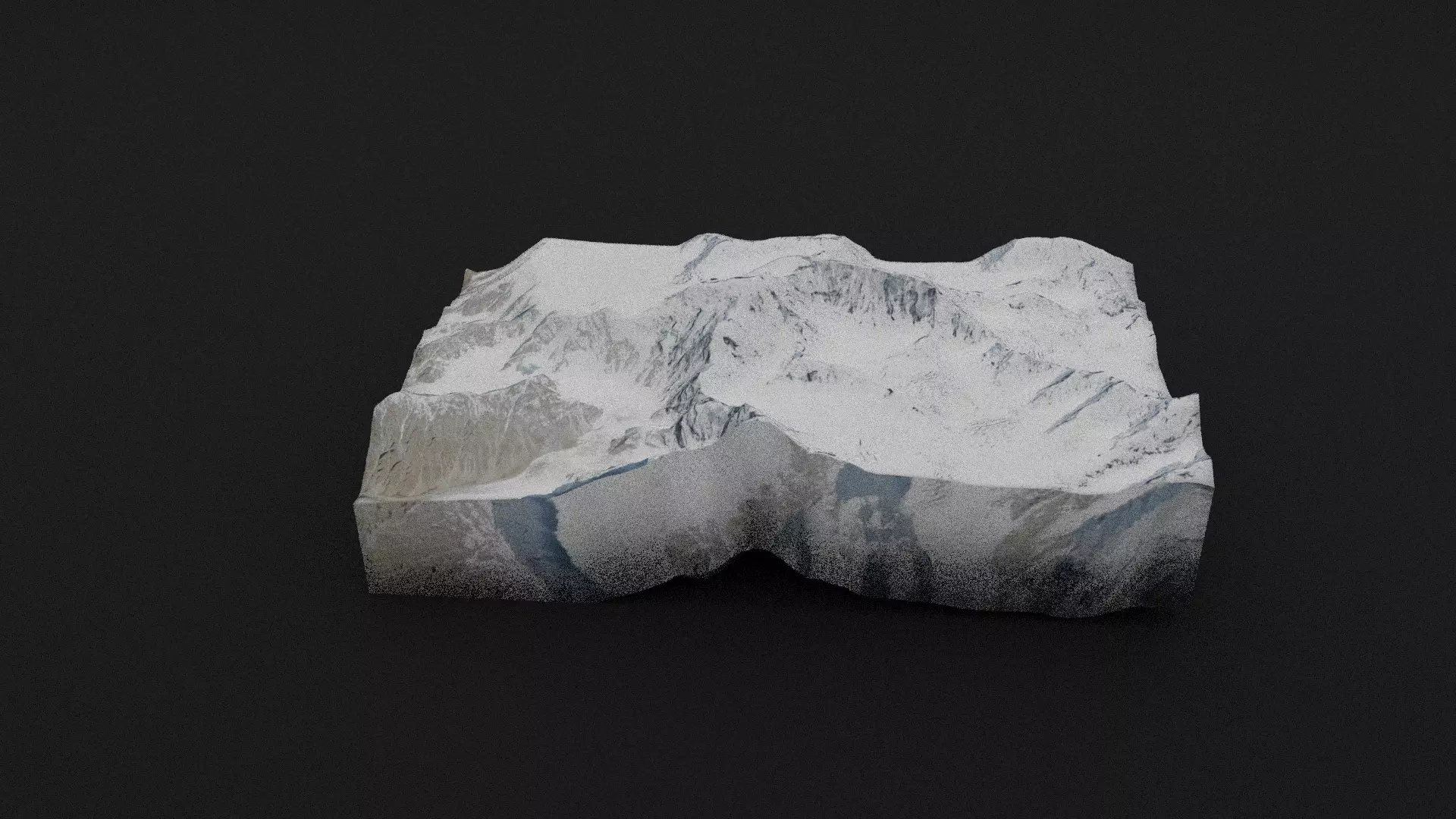 Ghent Kangri Low-poly 3D model_0