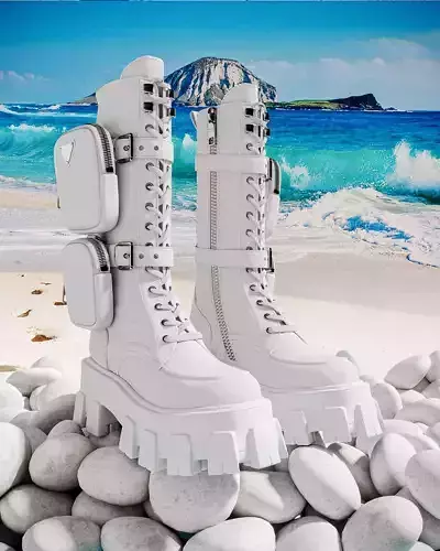 GIRL BOOTS Low-poly 3D model