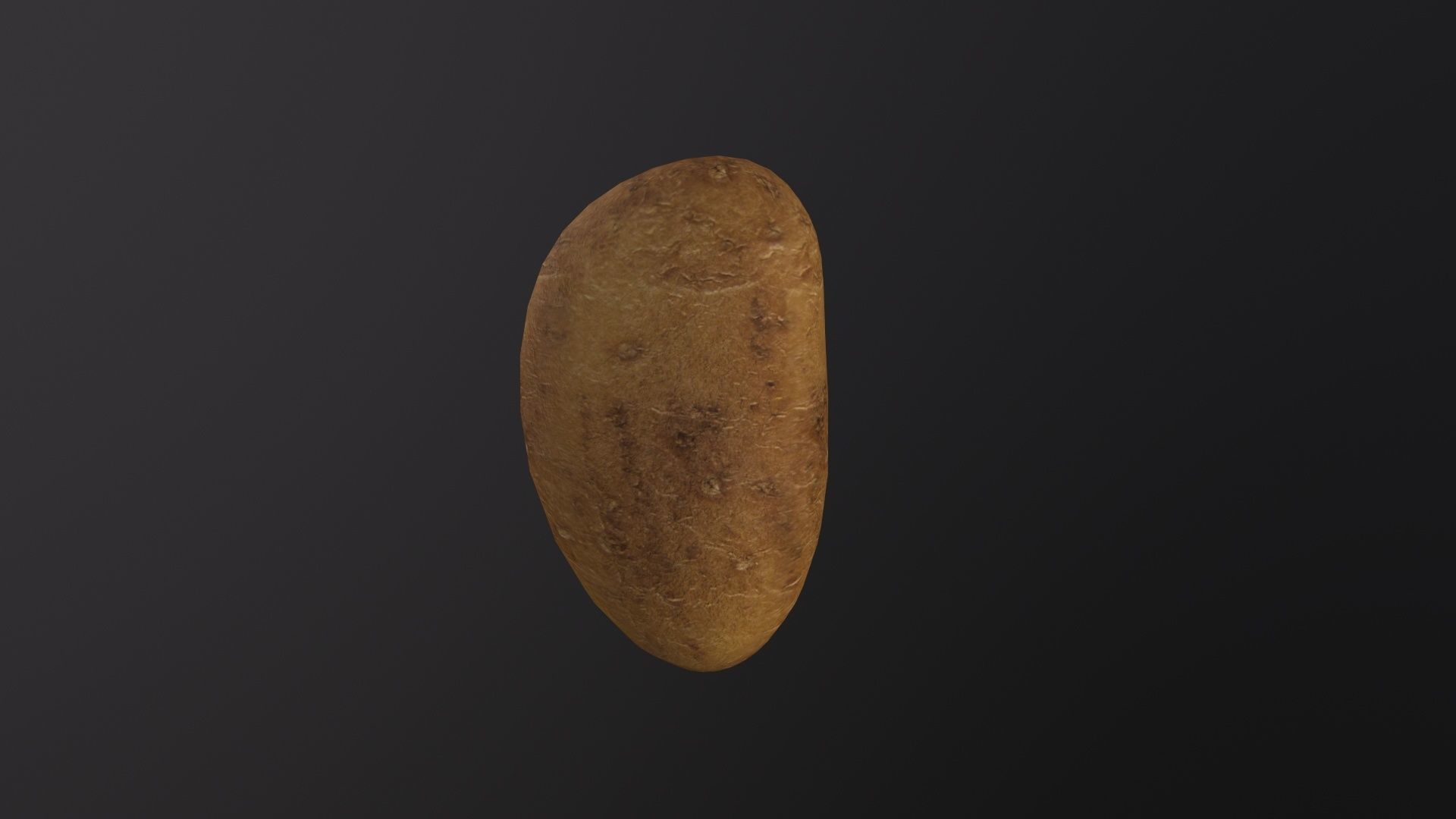 Realistic Potato 3D Model Low-poly 3D model_4