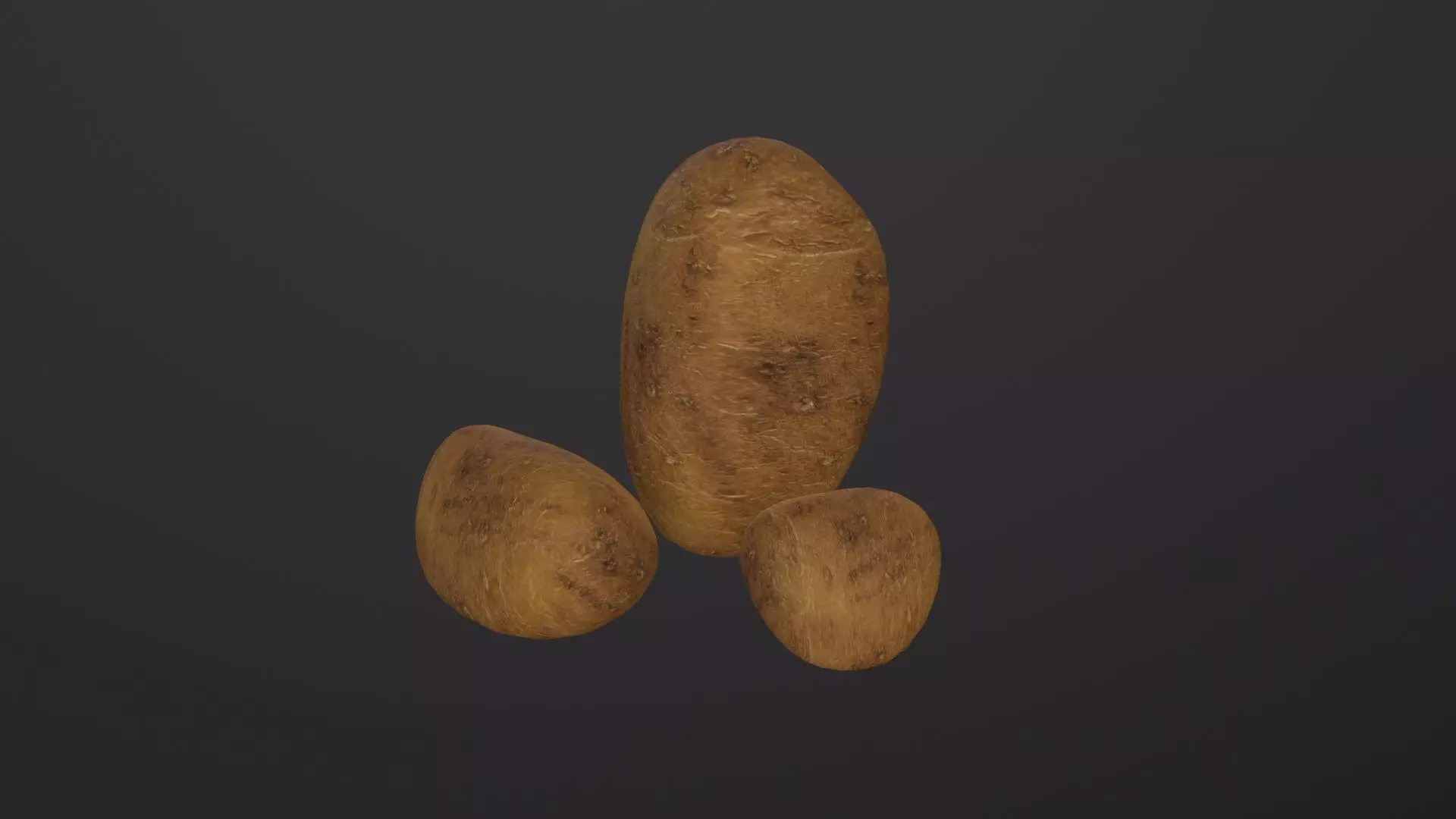 Realistic Potato 3D Model Low-poly 3D model_0
