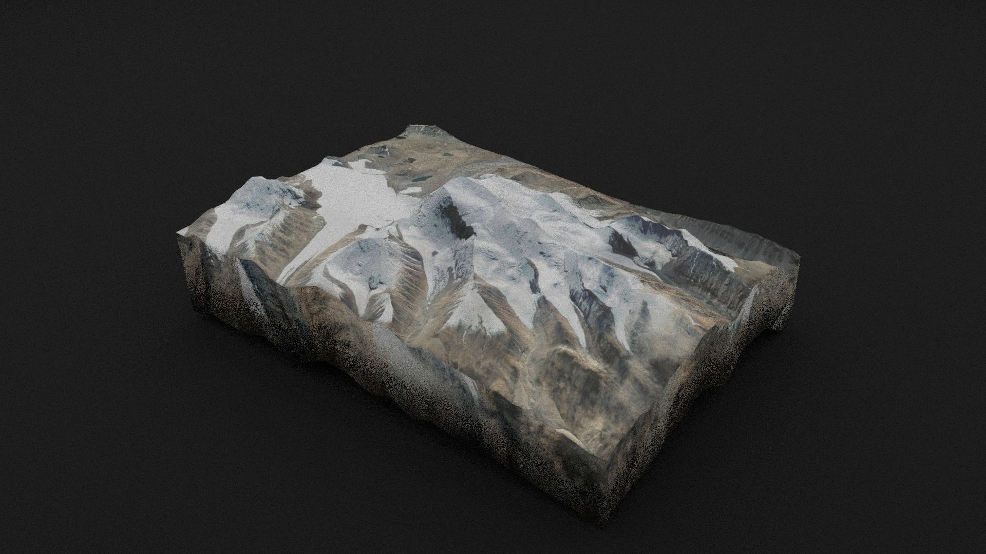 Gurla Mandhata Low-poly 3D model_4