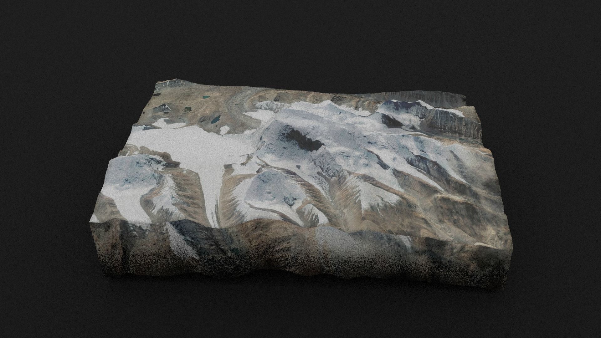 Gurla Mandhata Low-poly 3D model_5