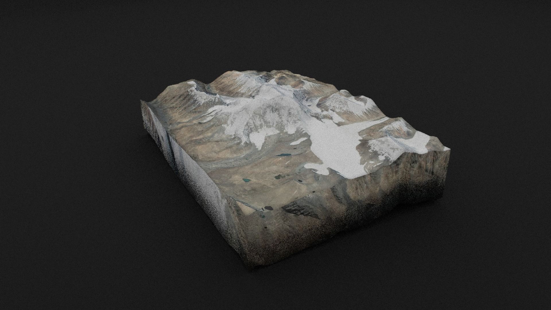 Gurla Mandhata Low-poly 3D model_7