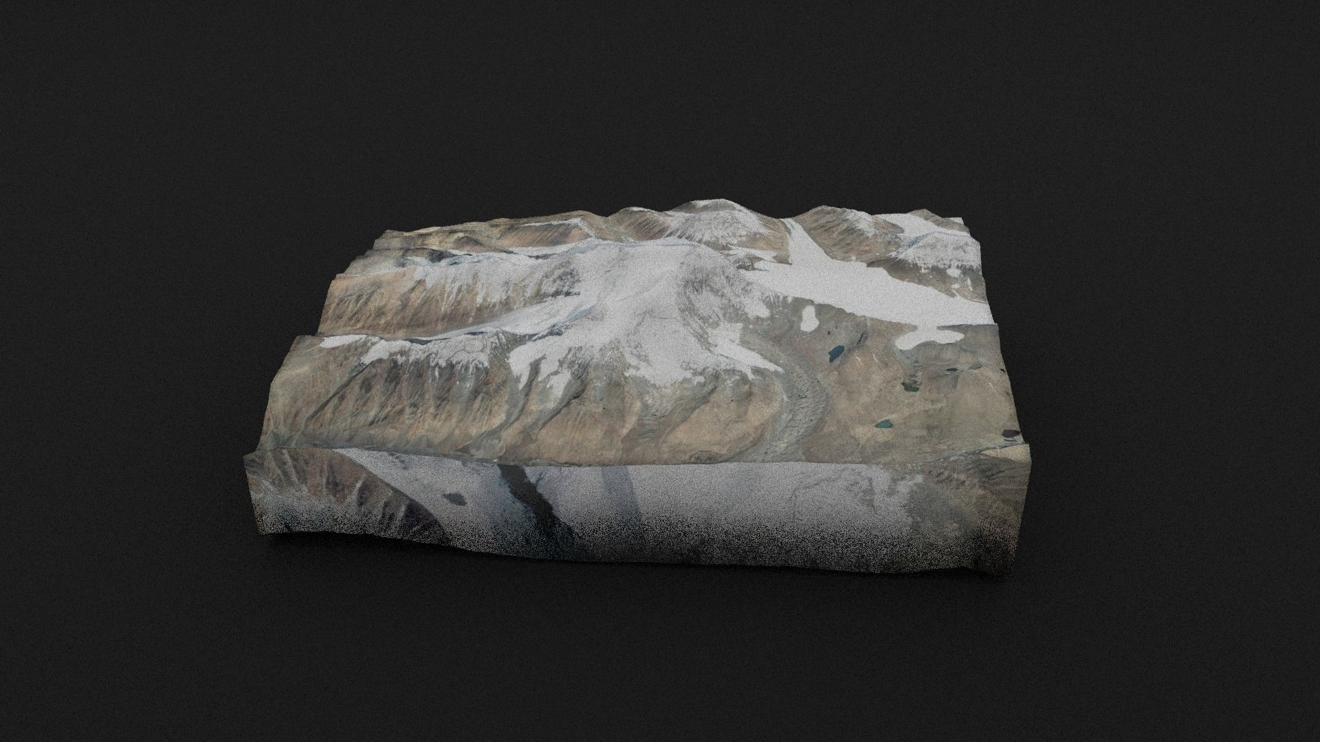 Gurla Mandhata Low-poly 3D model_1