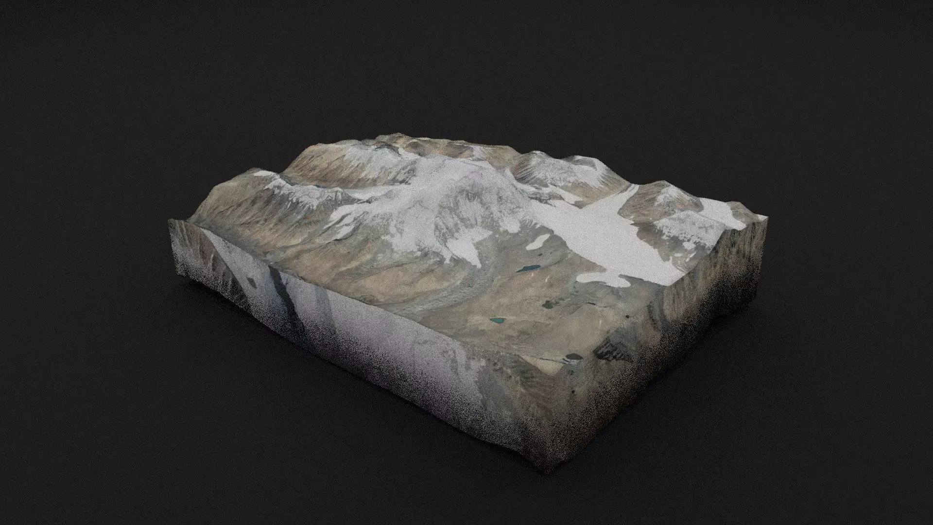 Gurla Mandhata Low-poly 3D model_0