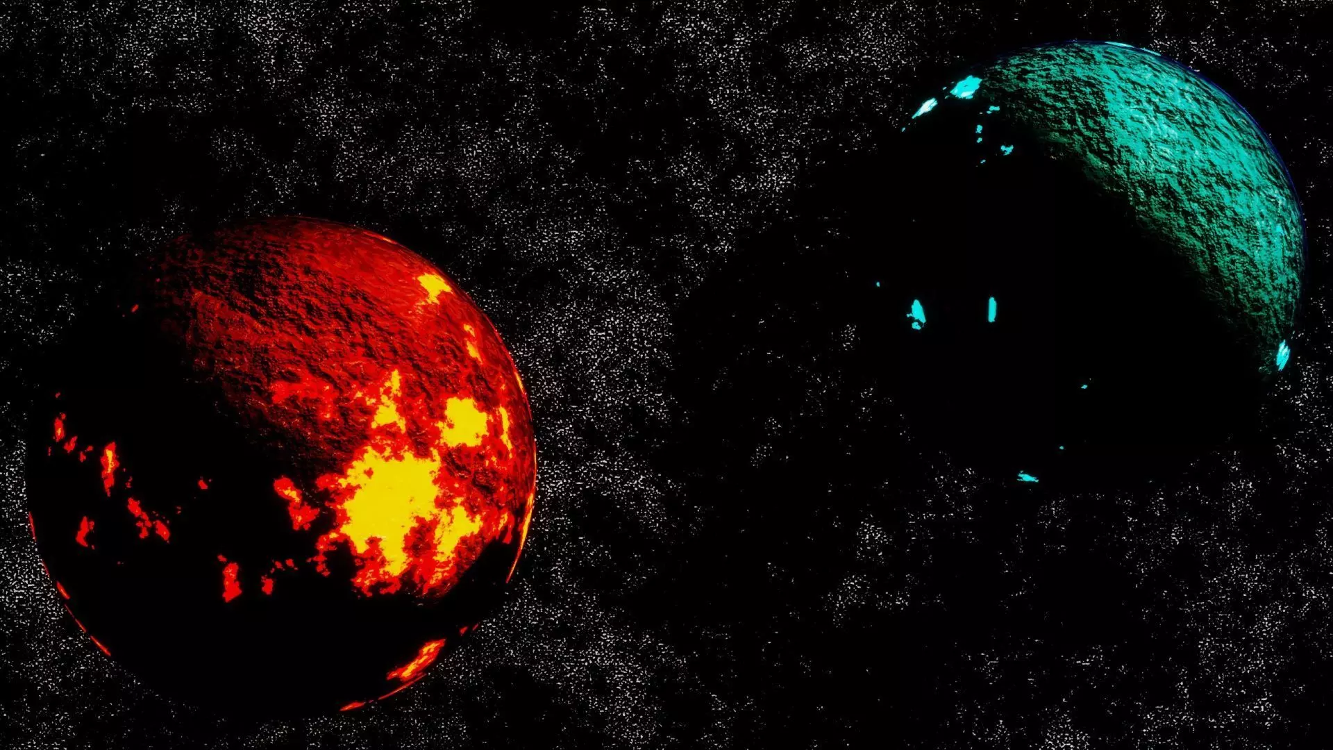 Two planets 3D model_0