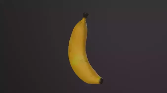 Banana 3D model Low-poly 3D model