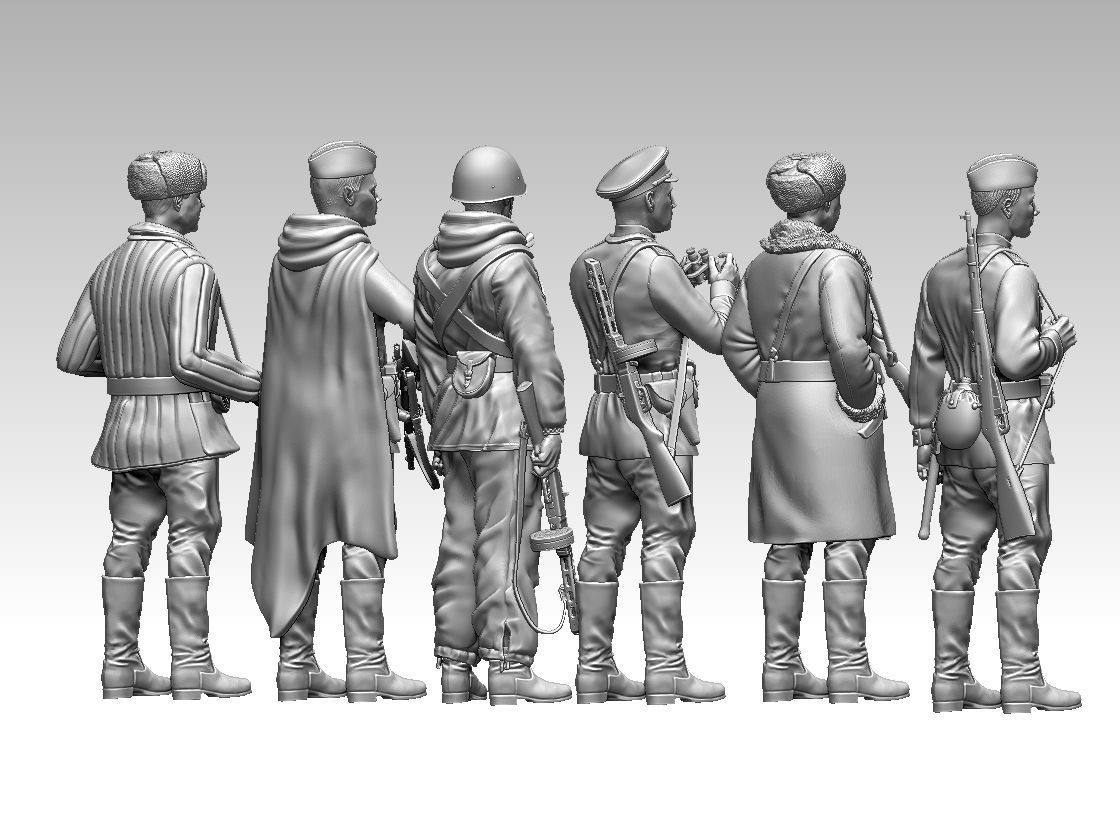 russian soldiers 3D print model_12