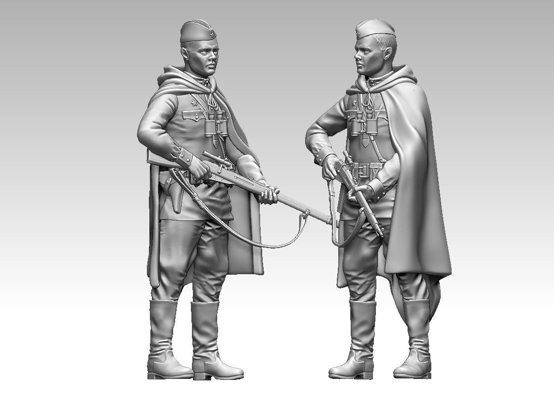russian soldiers 3D print model_10