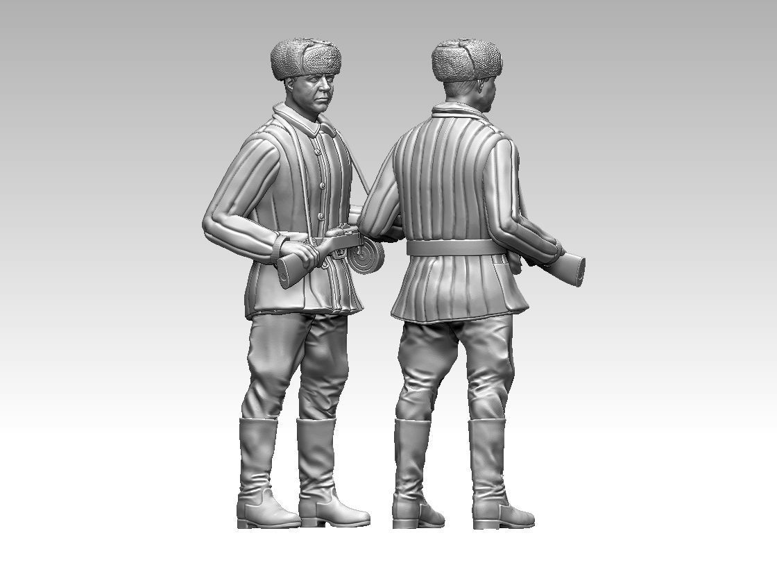 russian soldiers 3D print model_20