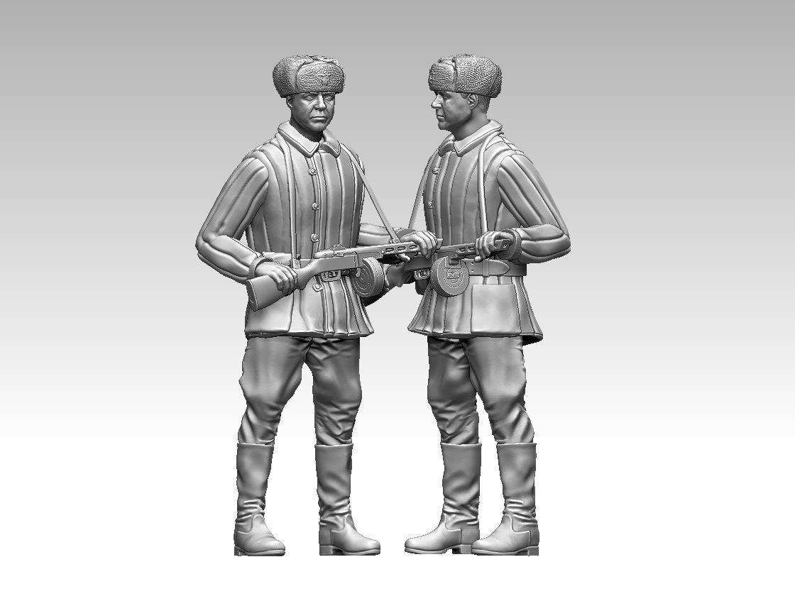 russian soldiers 3D print model_8