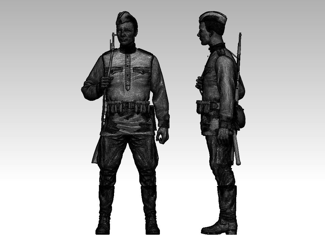 russian soldiers 3D print model_43