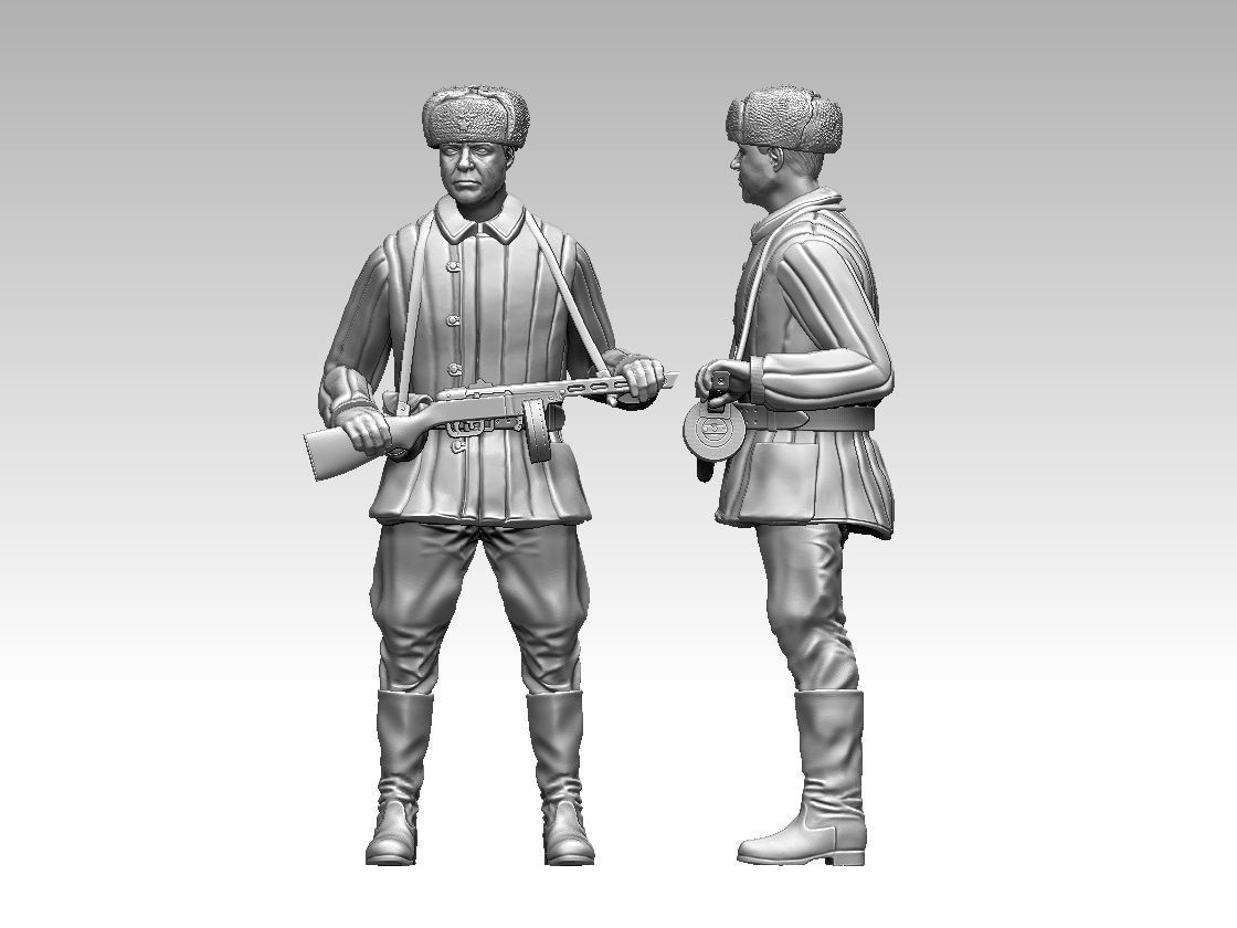 russian soldiers 3D print model_48
