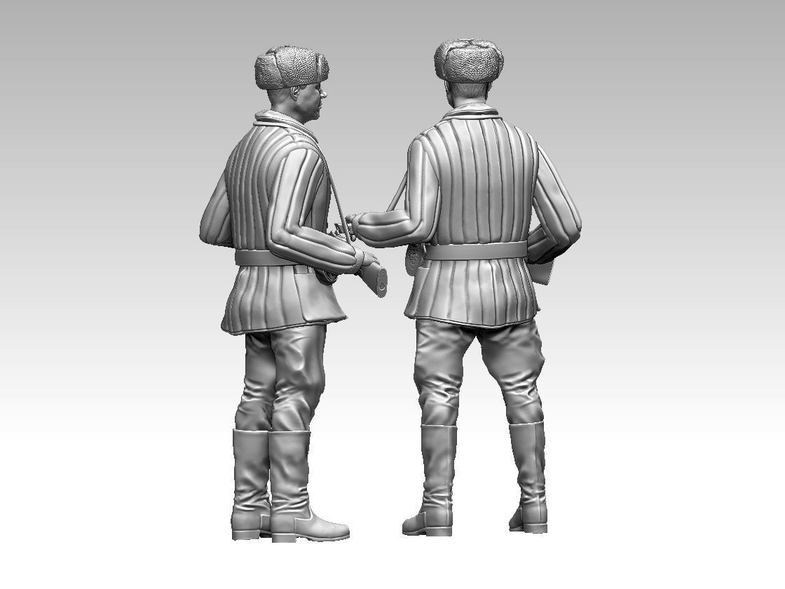 russian soldiers 3D print model_42