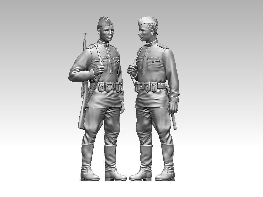 russian soldier 3D print model_23