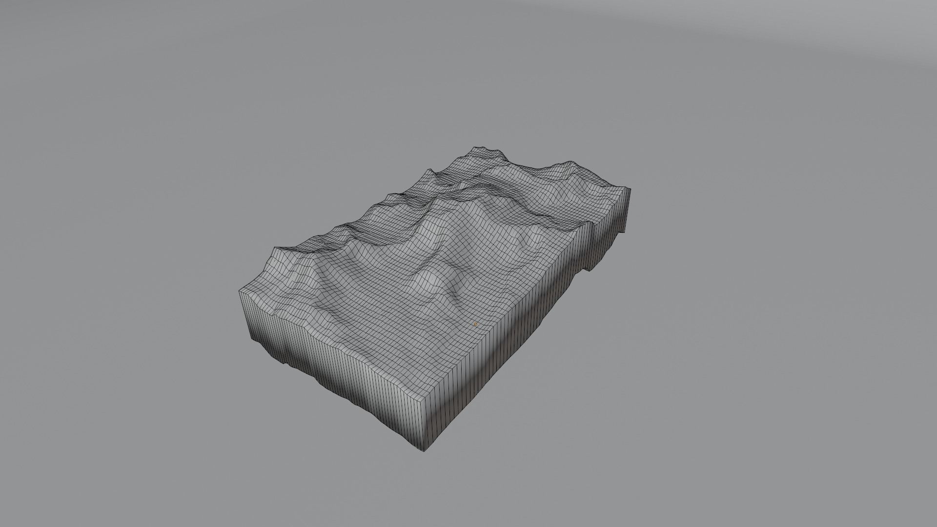 Jongsong Peak Low-poly 3D model_8