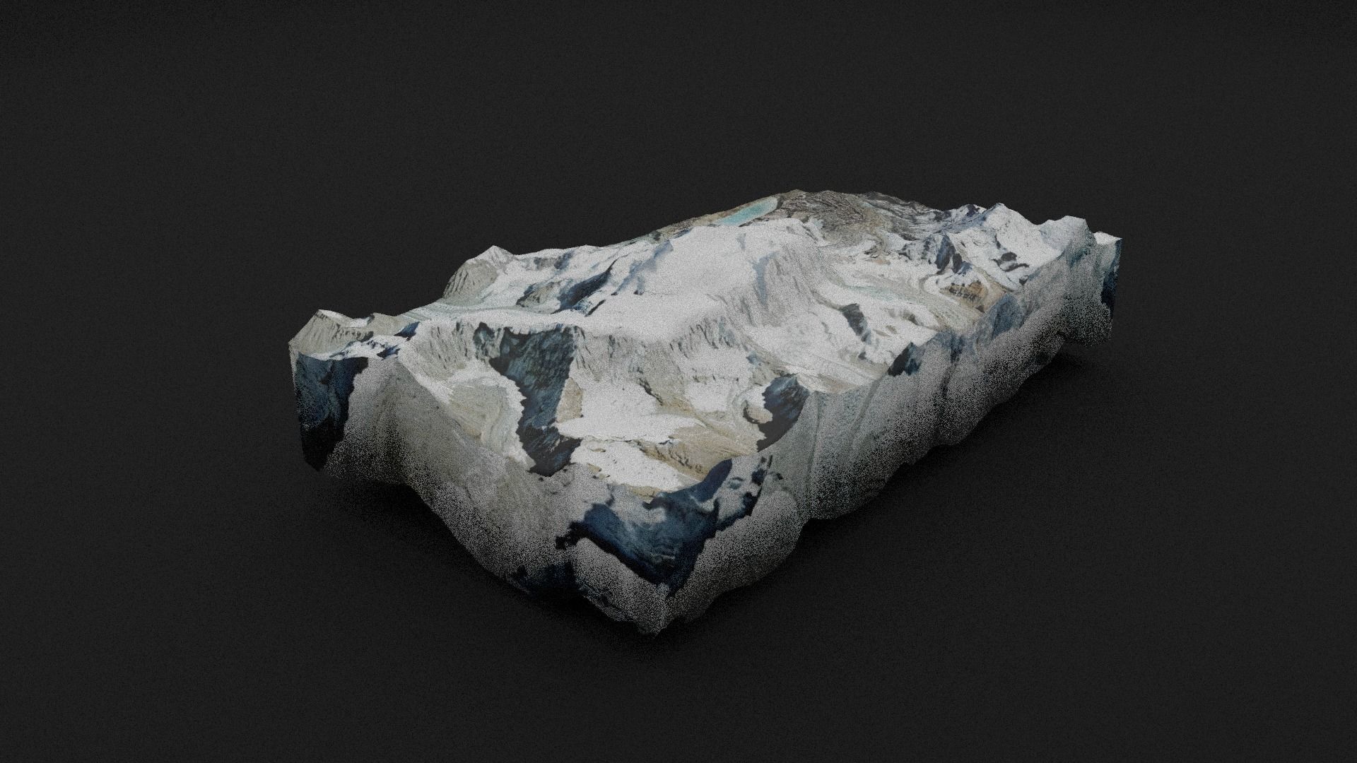 Jongsong Peak Low-poly 3D model_2