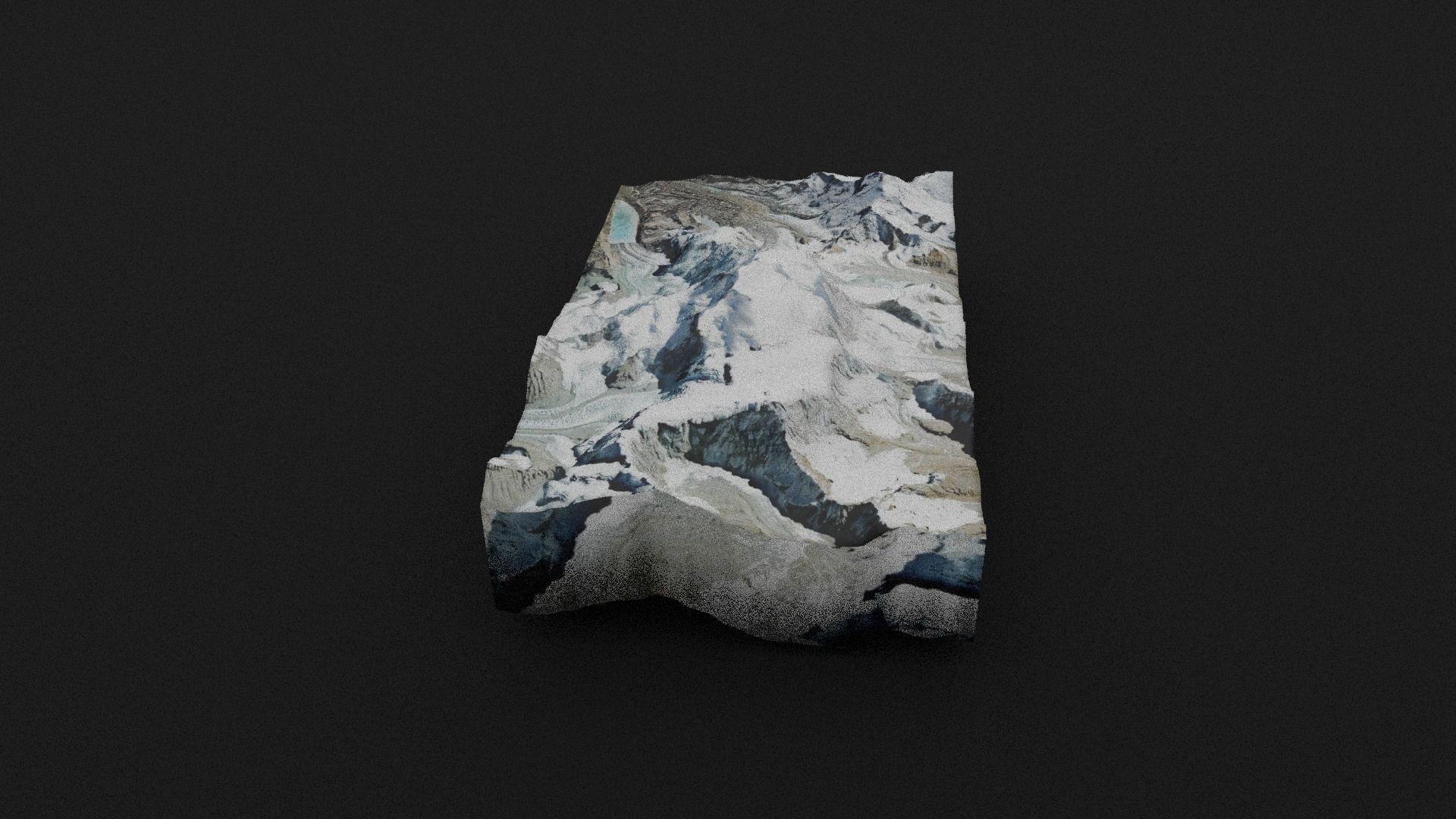 Jongsong Peak Low-poly 3D model_3