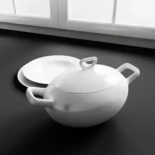 Soup tureen 3D model