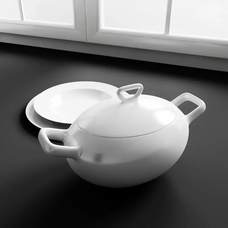 Soup tureen 3D model_0