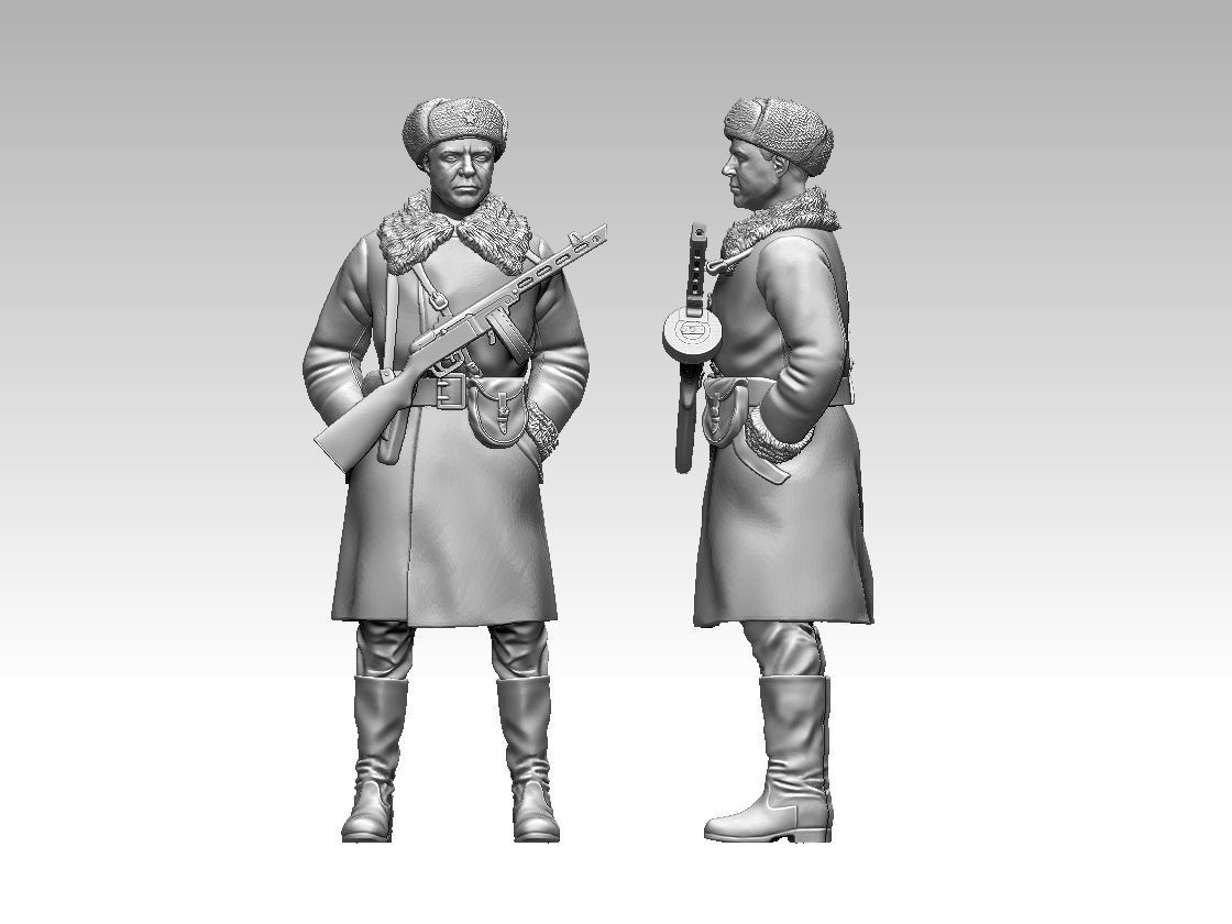 russian soldier 3D print model_39