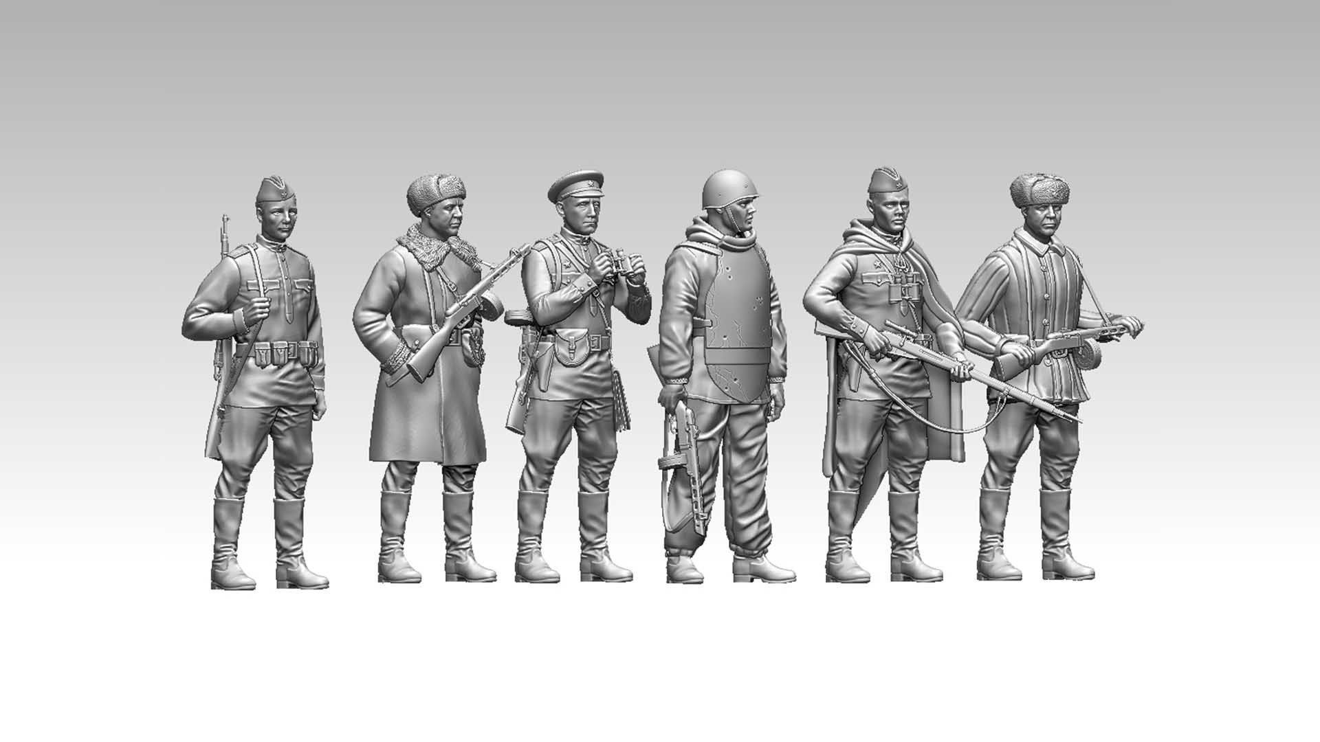 russian soldier 3D print model_9