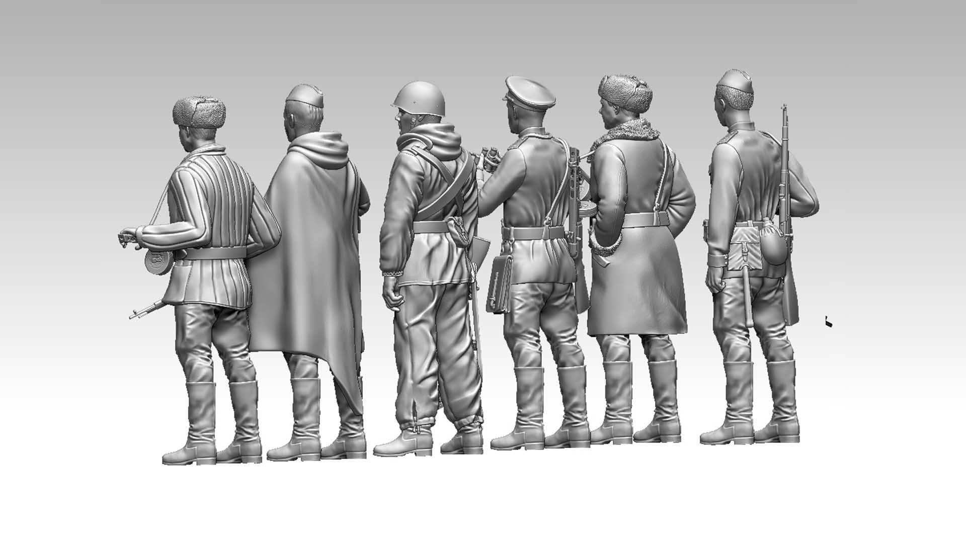 russian soldier 3D print model_15