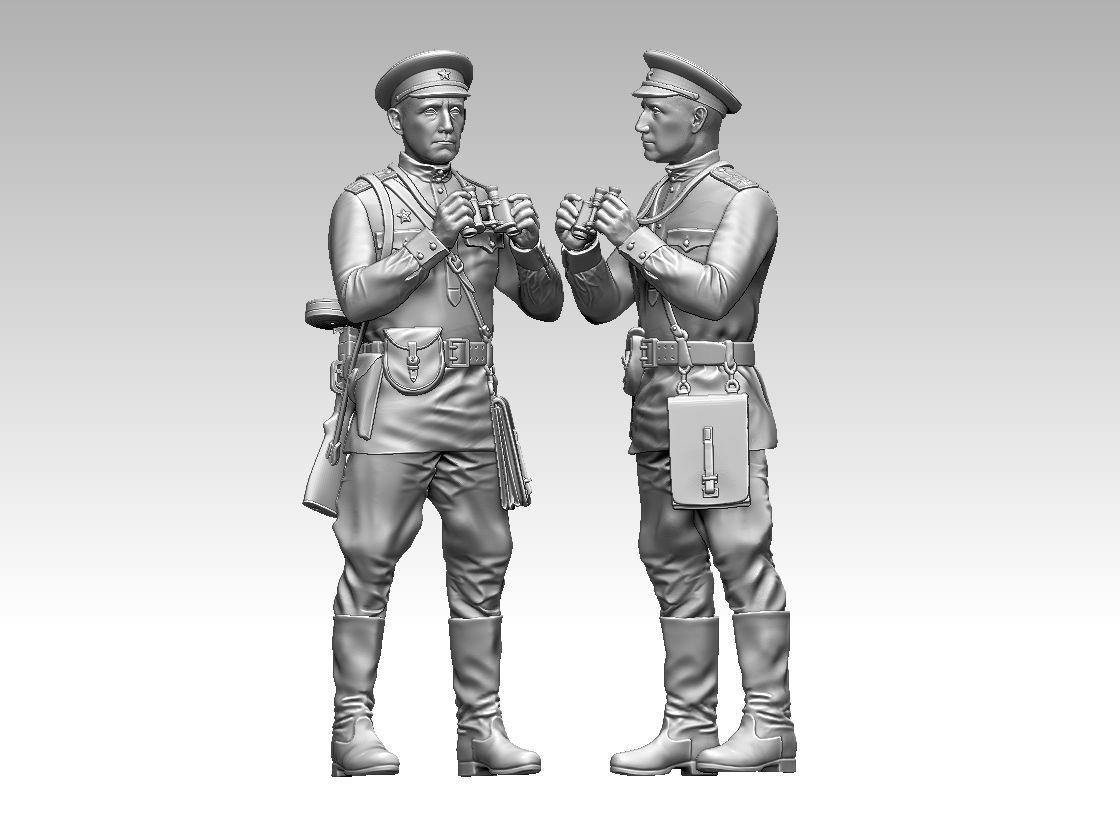 russian soldier 3D print model_45