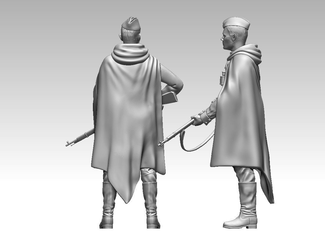 russian soldier 3D print model_24