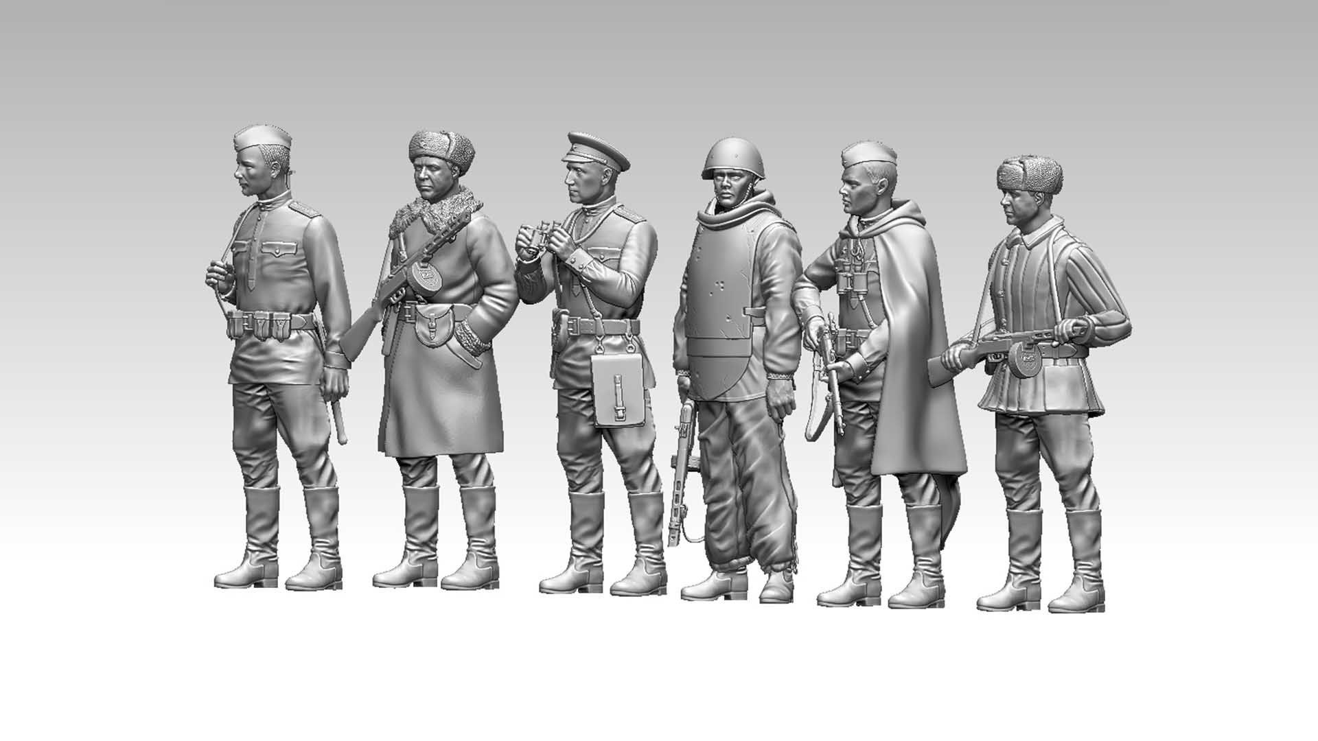 russian soldier 3D print model_28