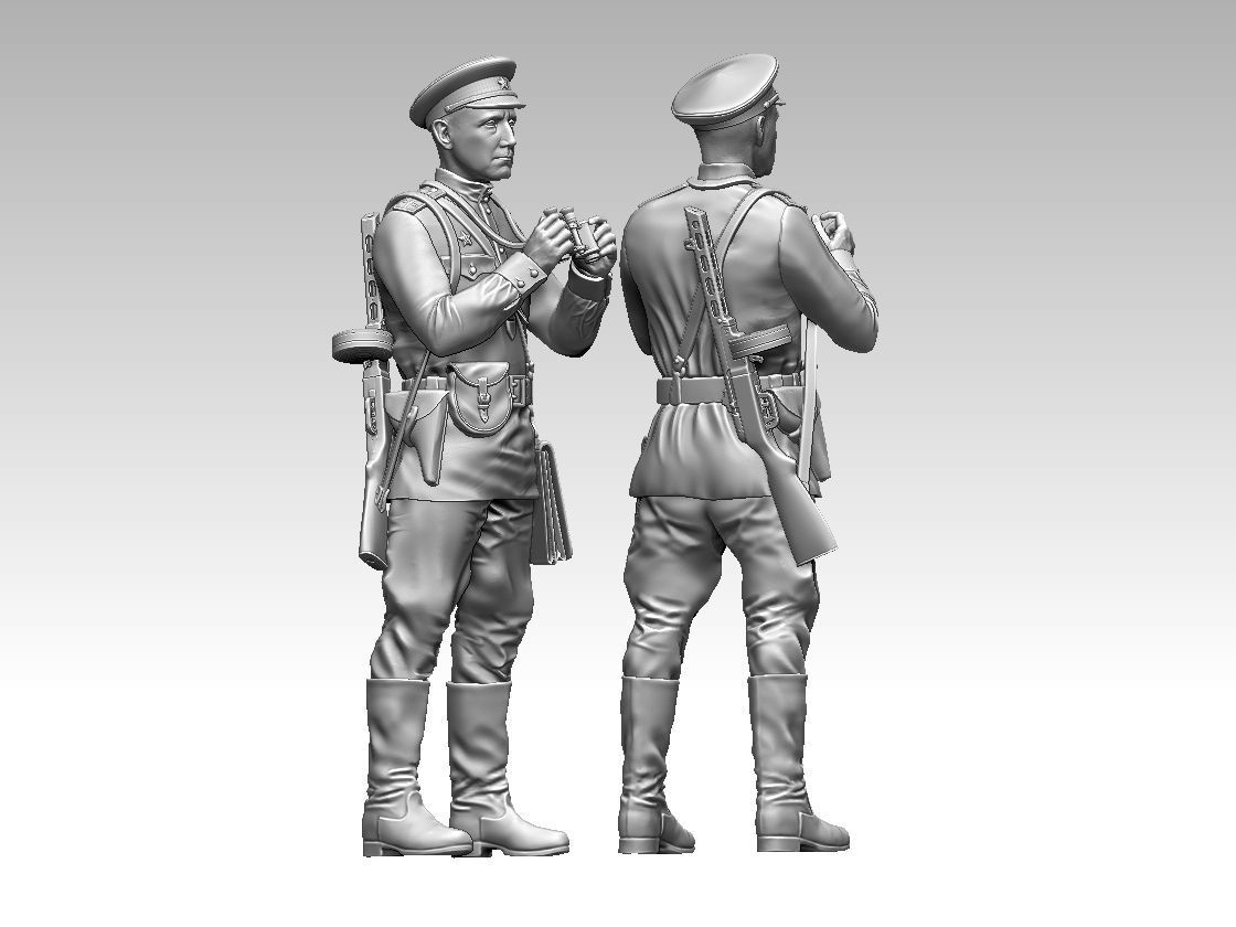 russian soldier 3D print model_20