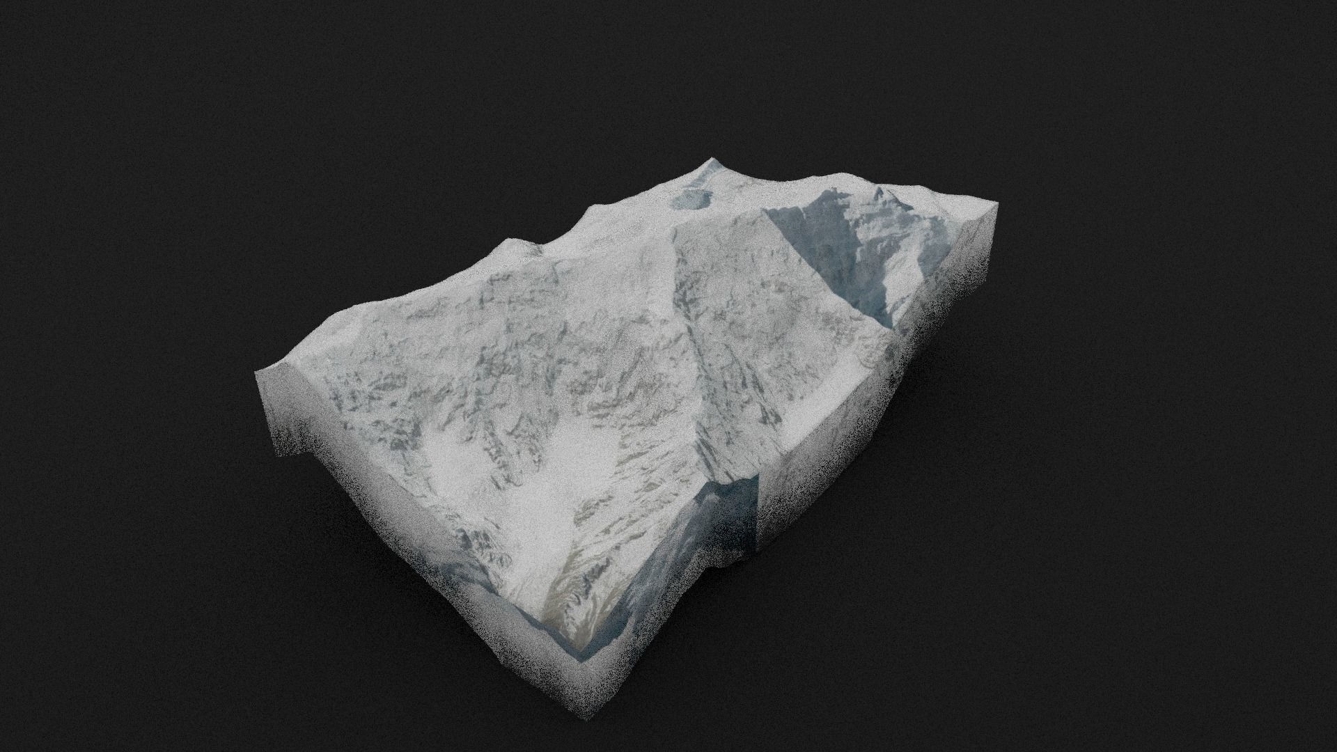 Kongur Tiube Low-poly 3D model_6