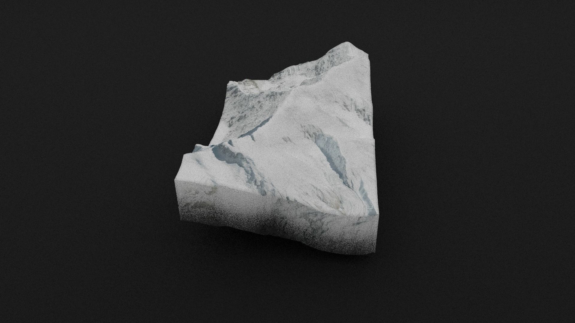 Kongur Tiube Low-poly 3D model_3