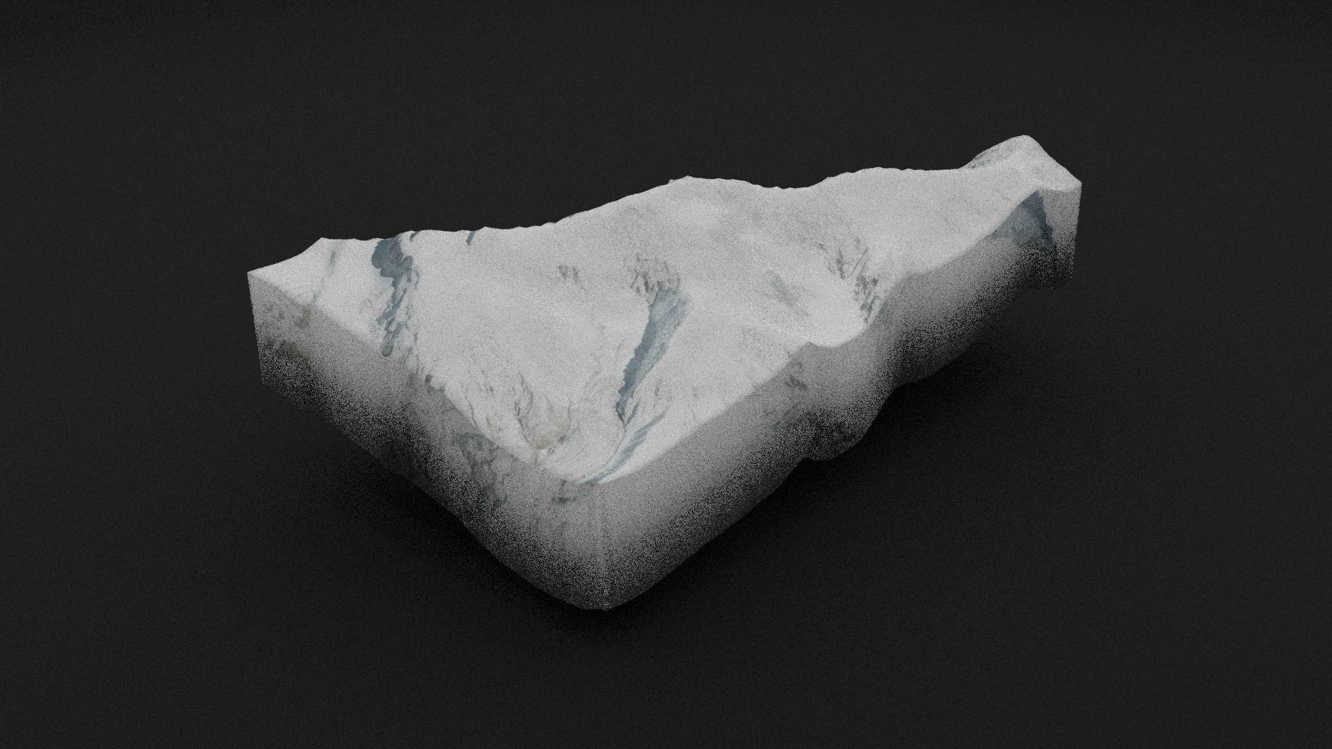 Kongur Tiube Low-poly 3D model_2