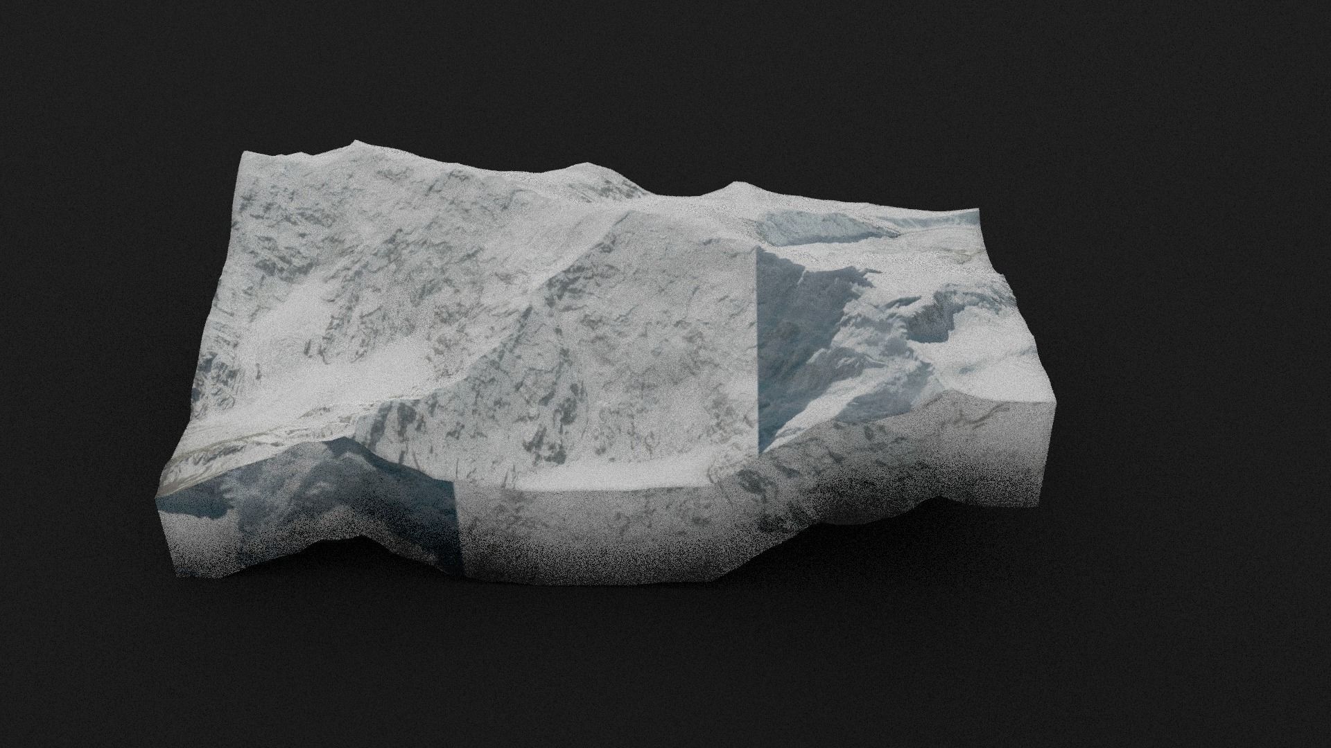 Kongur Tiube Low-poly 3D model_5