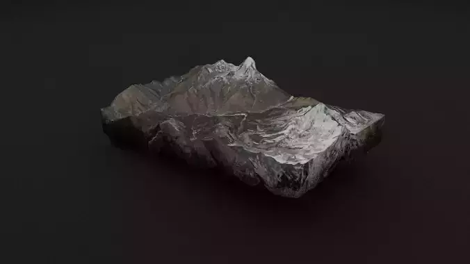 Lhotse Low-poly 3D model