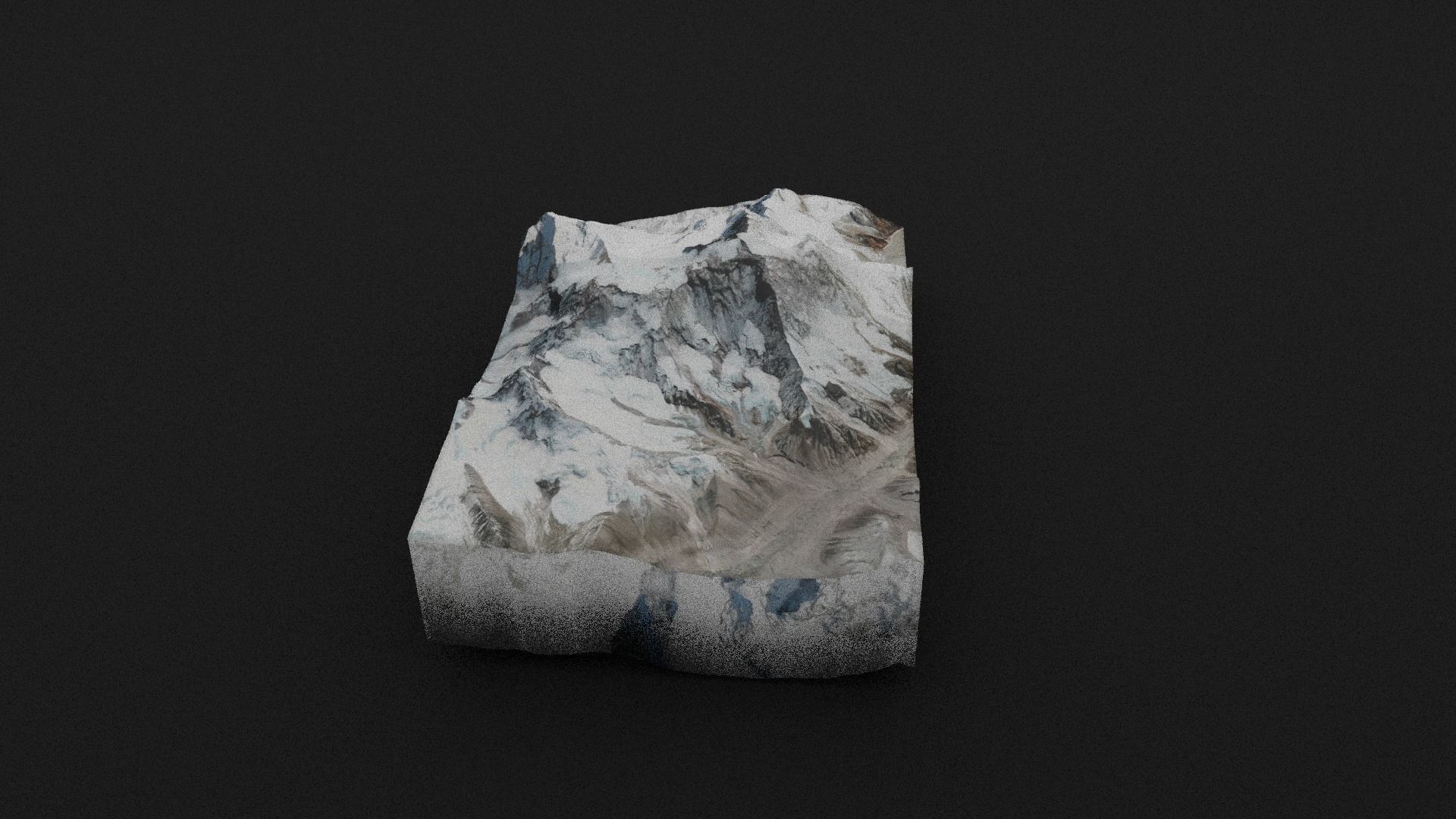 Makalu Low-poly 3D model_3