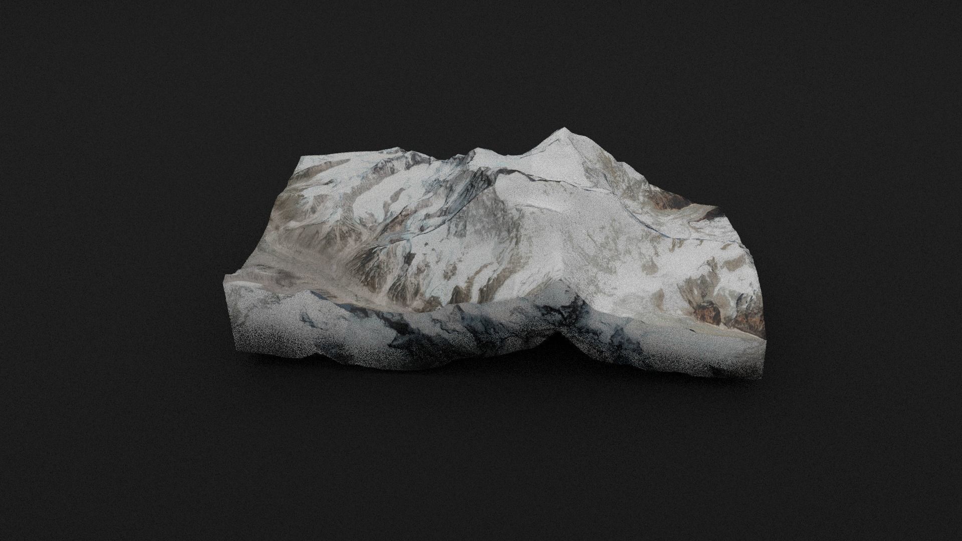 Makalu Low-poly 3D model_1