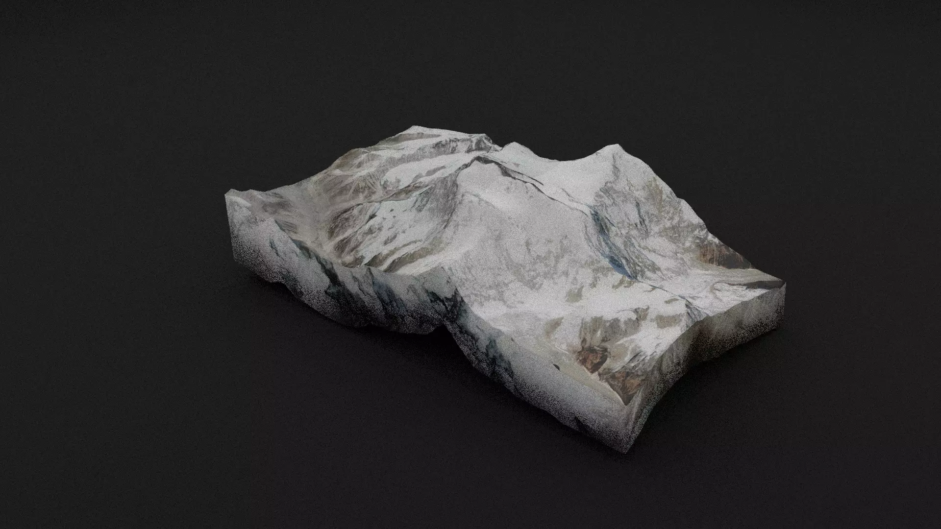 Makalu Low-poly 3D model_0