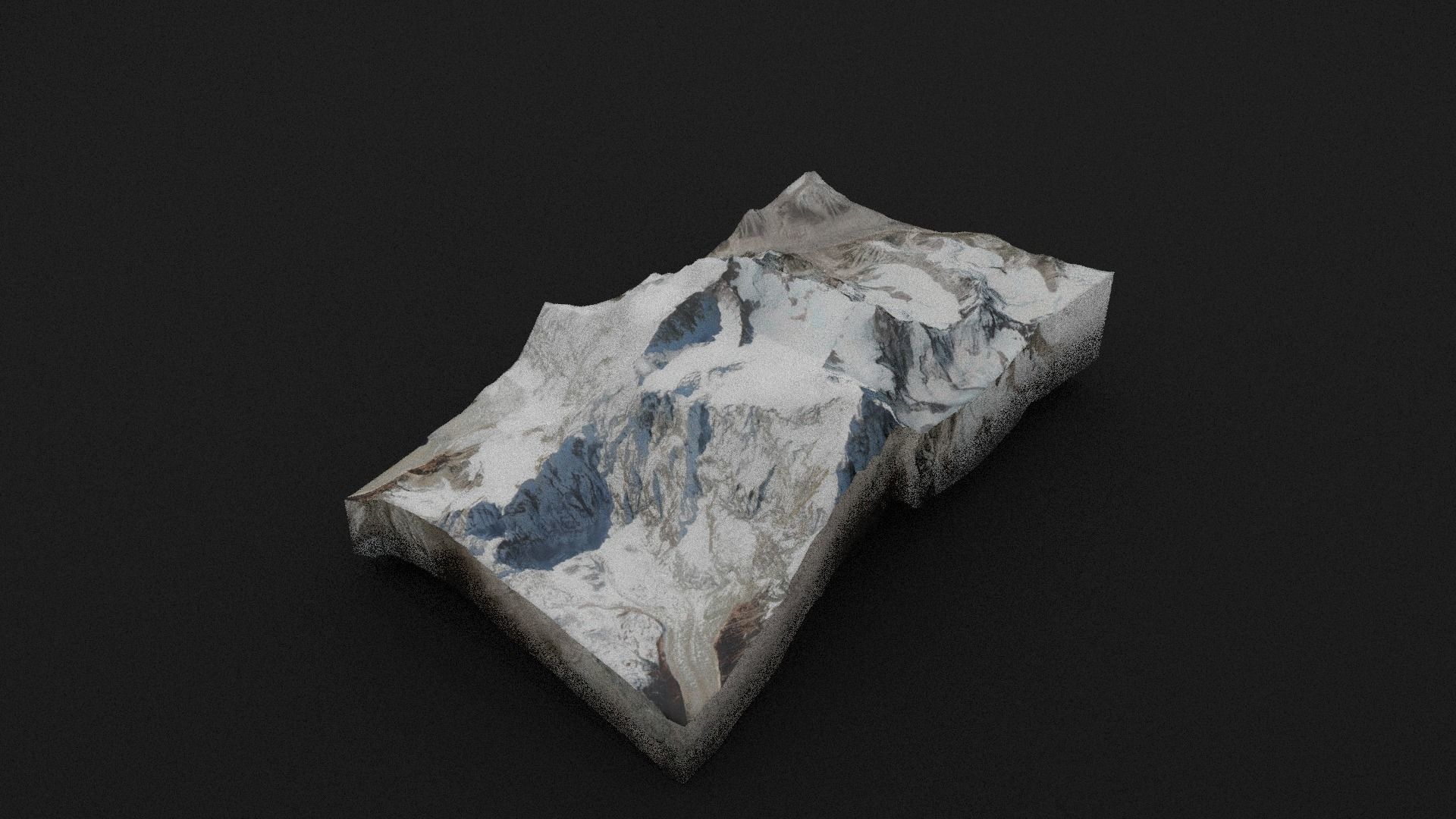 Makalu Low-poly 3D model_6