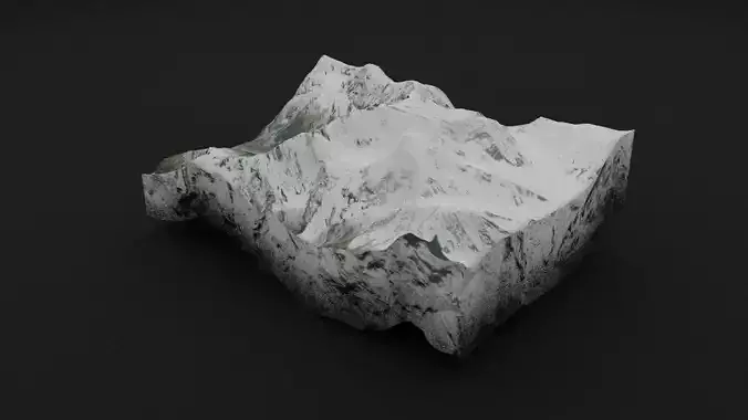 Malubiting Low-poly 3D model