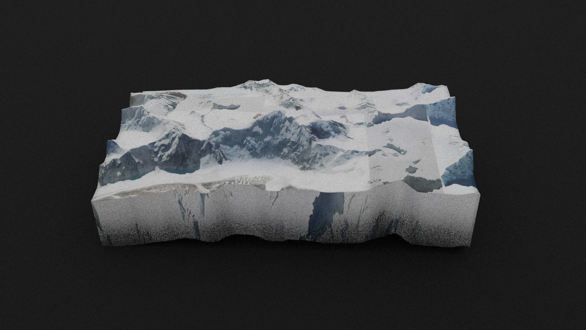 Mamostong Kangri Low-poly 3D model_5