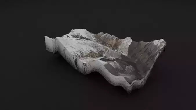 Manaslu Low-poly 3D model