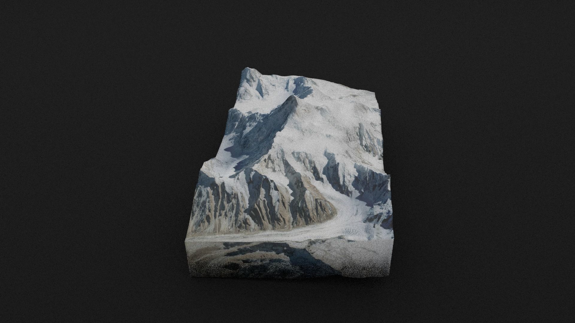 Masherbrum Low-poly 3D model_3