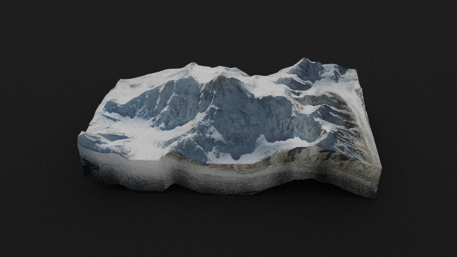 Masherbrum Low-poly 3D model_5