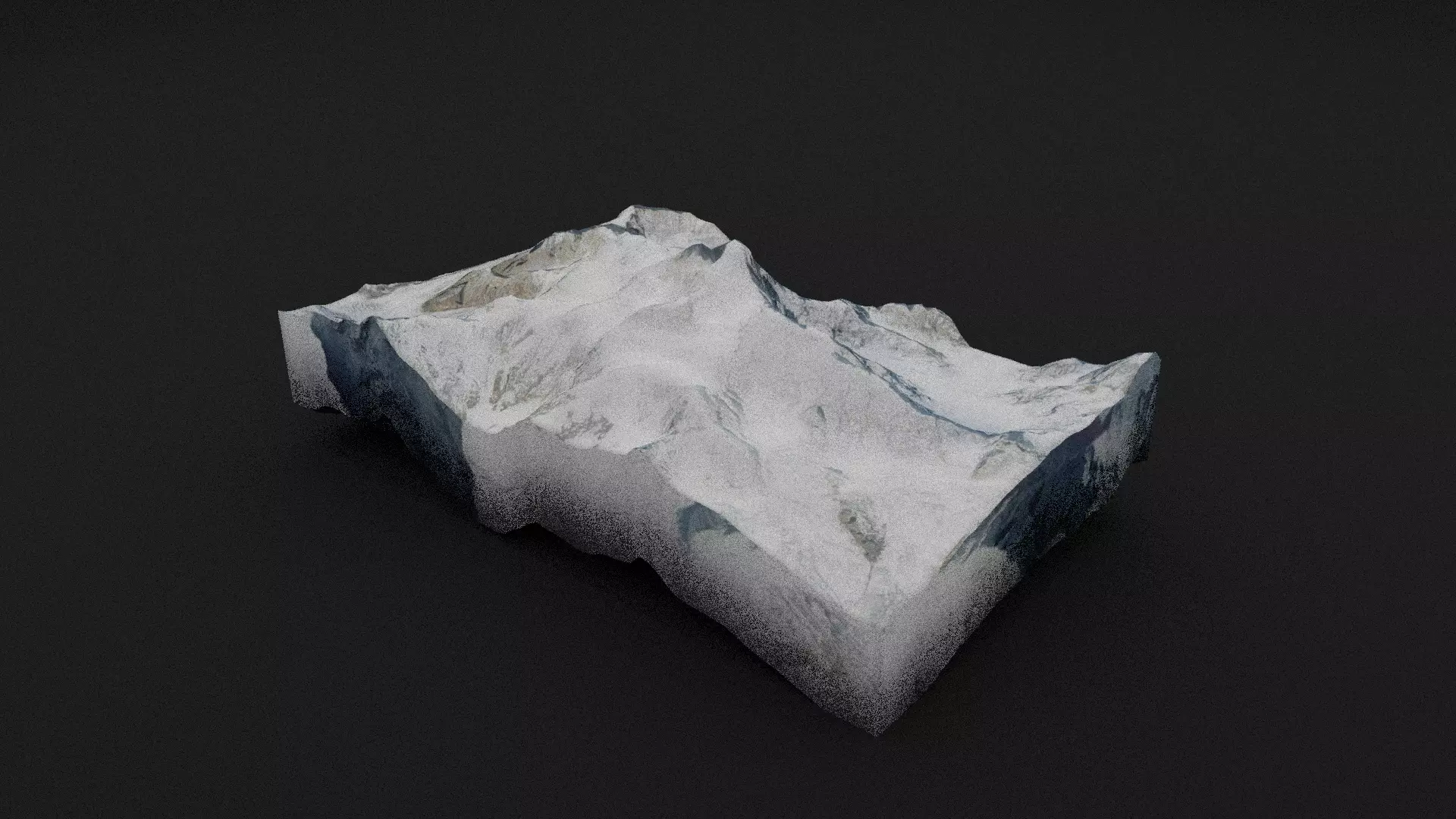Masherbrum Low-poly 3D model_0