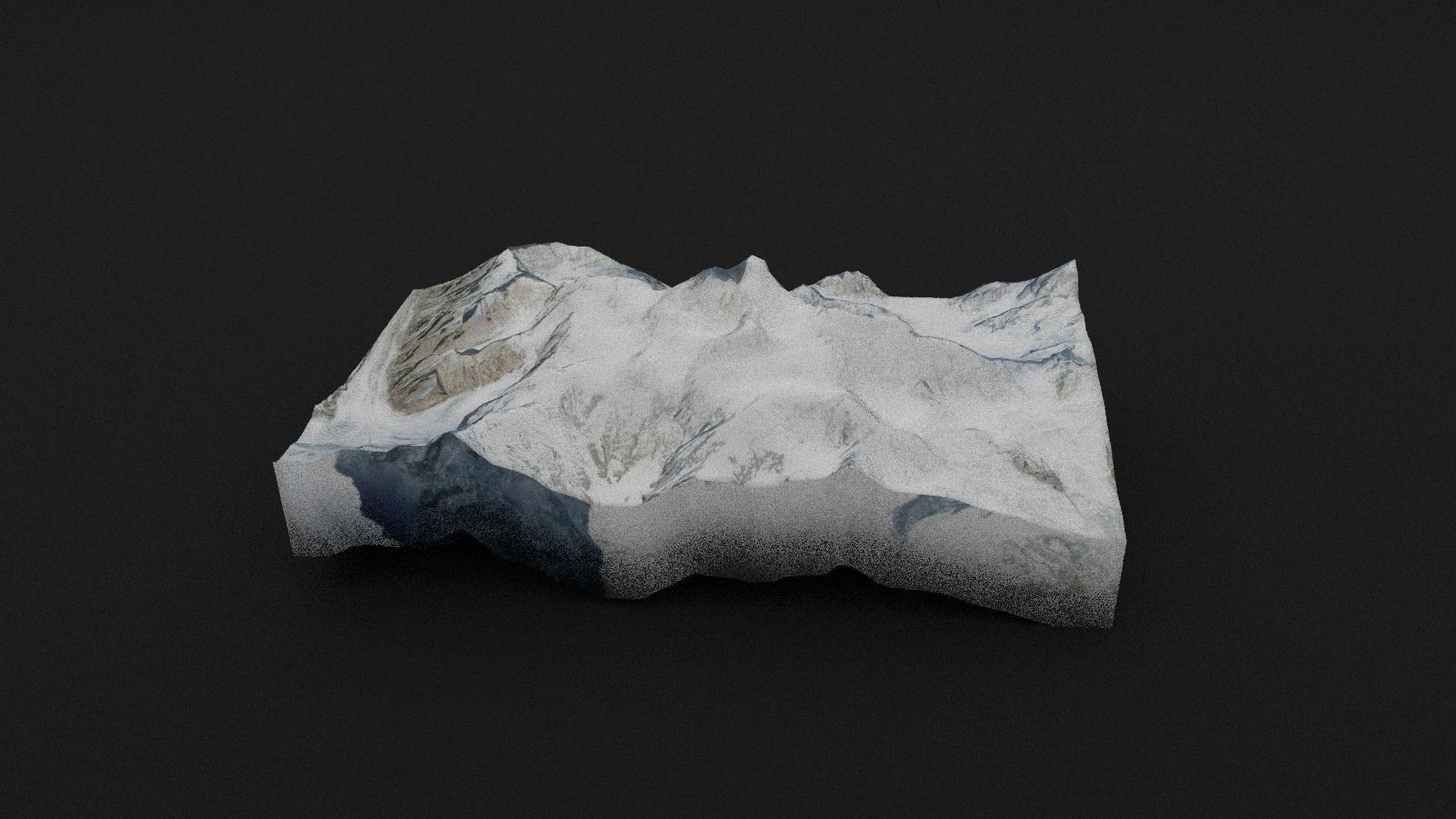 Masherbrum Low-poly 3D model_1